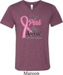 Breast Cancer Pink For Someone Special Mens Tri Blend V-neck Shirt