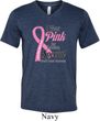 Breast Cancer Pink For Someone Special Mens Tri Blend V-neck Shirt
