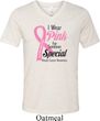 Breast Cancer Pink For Someone Special Mens Tri Blend V-neck Shirt