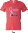 Breast Cancer Pink For Someone Special Mens Tri Blend V-neck Shirt