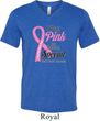 Breast Cancer Pink For Someone Special Mens Tri Blend V-neck Shirt