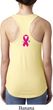 Breast Cancer Pink Ribbon Pin Neck Print Ladies Ideal Tank Top