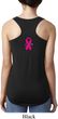 Breast Cancer Pink Ribbon Pin Neck Print Ladies Ideal Tank Top