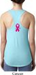 Breast Cancer Pink Ribbon Pin Neck Print Ladies Ideal Tank Top