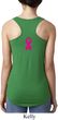 Breast Cancer Pink Ribbon Pin Neck Print Ladies Ideal Tank Top