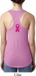 Breast Cancer Pink Ribbon Pin Neck Print Ladies Ideal Tank Top
