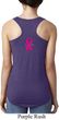 Breast Cancer Pink Ribbon Pin Neck Print Ladies Ideal Tank Top