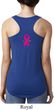 Breast Cancer Pink Ribbon Pin Neck Print Ladies Ideal Tank Top