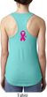 Breast Cancer Pink Ribbon Pin Neck Print Ladies Ideal Tank Top