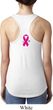 Breast Cancer Pink Ribbon Pin Neck Print Ladies Ideal Tank Top