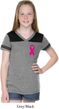 Breast Cancer Pink Ribbon Pin Pocket Print Girls Football Shirt