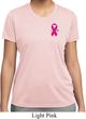 Breast Cancer Pink Ribbon Pin Pocket Print Ladies Moisture Wicking
