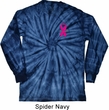 Breast Cancer Pink Ribbon Pin Pocket Print Long Sleeve Tie Dye Shirt