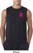 Breast Cancer Pink Ribbon Pin Pocket Print Mens Sleeveless Shirt
