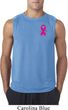 Breast Cancer Pink Ribbon Pin Pocket Print Mens Sleeveless Shirt