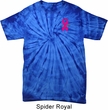 Breast Cancer Pink Ribbon Pin Pocket Print Spider Tie Dye Shirt