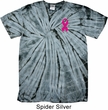 Breast Cancer Pink Ribbon Pin Pocket Print Spider Tie Dye Shirt