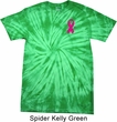Breast Cancer Pink Ribbon Pin Pocket Print Spider Tie Dye Shirt