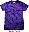 Breast Cancer Pink Ribbon Pin Pocket Print Spider Tie Dye Shirt