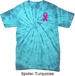 Breast Cancer Pink Ribbon Pin Pocket Print Spider Tie Dye Shirt