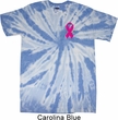 Breast Cancer Pink Ribbon Pin Pocket Print Twist Tie Dye Shirt