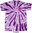 Breast Cancer Pink Ribbon Pin Pocket Print Twist Tie Dye Shirt