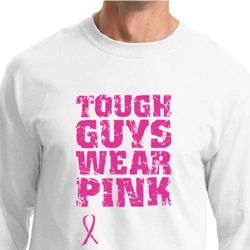 Breast Cancer Shirt Tough Guys Wear Pink Long Sleeve Shirt Breast Cancer Shirt Tough Guys Wear Pink Long Sleeve Shirt