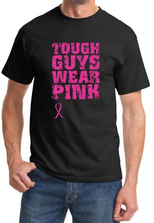Breast Cancer Shirt Tough Guys Wear Pink Tee T-shirt