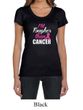 Breast Cancer Shirt Tougher Than Cancer Scoop Neck Tee T-Shirt