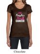 Breast Cancer Shirt Tougher Than Cancer Scoop Neck Tee T-Shirt