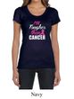 Breast Cancer Shirt Tougher Than Cancer Scoop Neck Tee T-Shirt