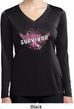 Breast Cancer Survivor Wings Ladies Dry Wicking Long Sleeve Shirt