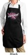 Breast Cancer Survivor Wings Ladies Full Length Apron with Pockets