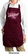 Breast Cancer Survivor Wings Ladies Full Length Apron with Pockets