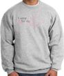 Breast Cancer Sweatshirt - Ribbon Pink For My Friend Grey Sweat Shirt