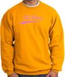 Breast Cancer Sweatshirt - Save The Boobies Adult Gold Sweat Shirt