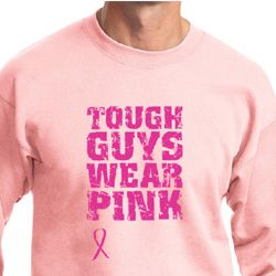Breast Cancer Sweatshirt Tough Guys Wear Pink Sweatshirt Breast Cancer Sweatshirt Tough Guys Wear Pink Sweatshirt