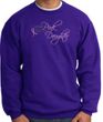 Breast Cancer Sweatshirt Wear Pink For My Daughter Purple Sweat Shirt