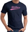 Breast Cancer T-shirt Distressed Save The Boobies Adult Navy Tee Shirt