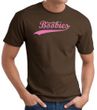 Breast Cancer T-shirt Distressed Save The Boobies Brown Tee Shirt