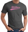 Breast Cancer T-shirt Distressed Save The Boobies Charcoal Tee Shirt
