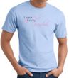 Breast Cancer T-shirt I Wear Pink For My Grandma Light Blue Tee