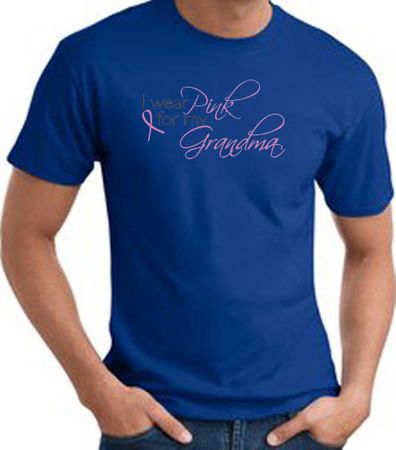 Breast Cancer T-shirt I Wear Pink For My Grandma Royal Tee