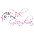 Breast Cancer T-shirt I Wear Pink For My Grandma Royal Tee
