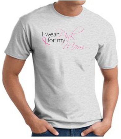Breast Cancer T-shirt I Wear Pink For My Mom Ash Tee