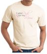 Breast Cancer T-shirt I Wear Pink For My Mom Natural Tee