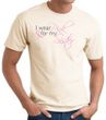 Breast Cancer T-shirt I Wear Pink For My Sister Natural Tee Shirt