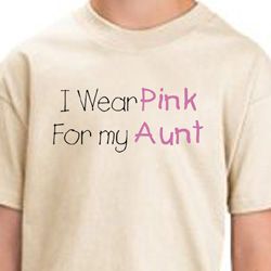 Breast Cancer T-shirts - I Wear Pink For My Aunt