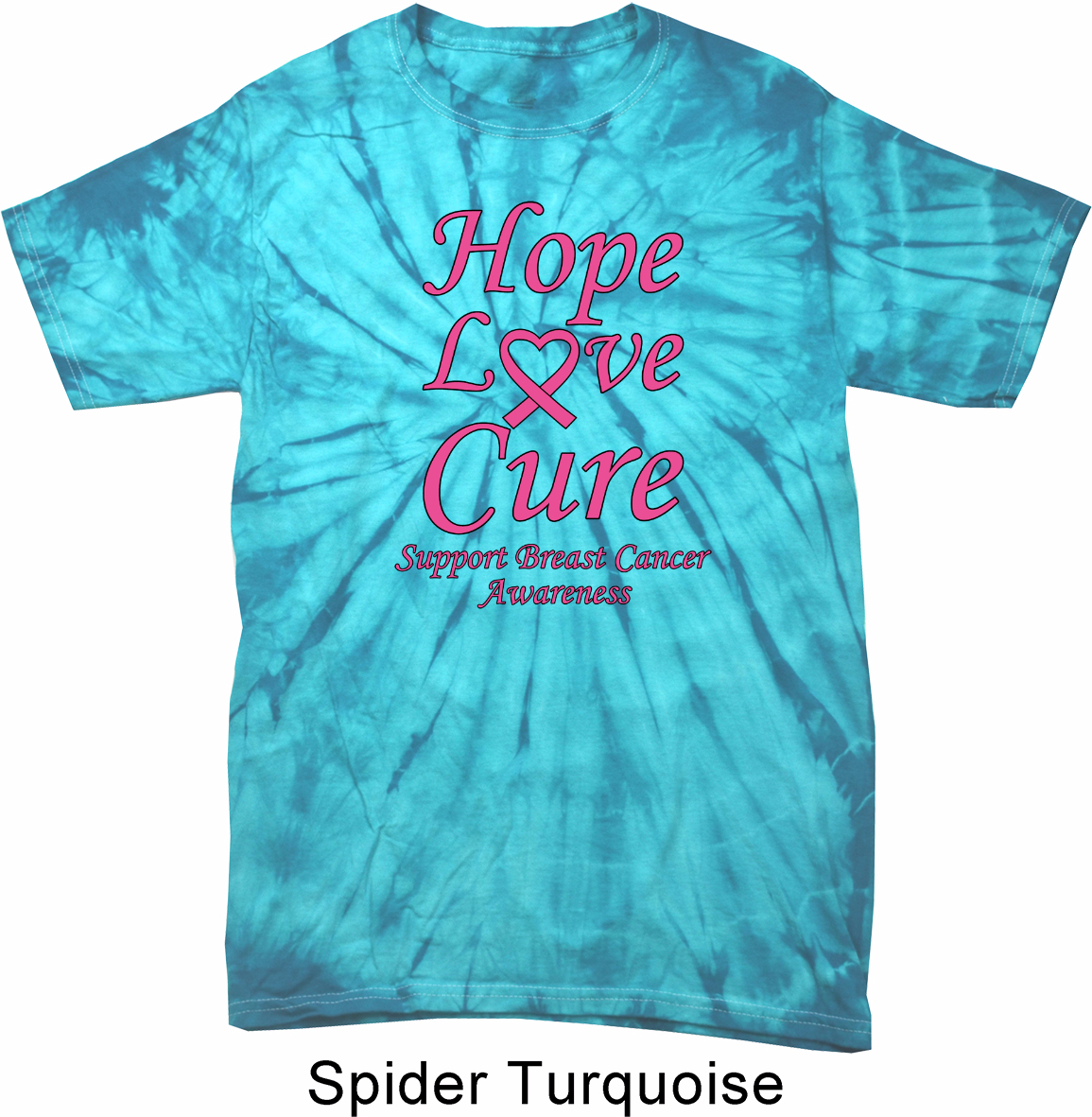 breast cancer tie dye shirt