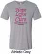 Breast Cancer Tee Hope Love Cure Tri Blend Tee
